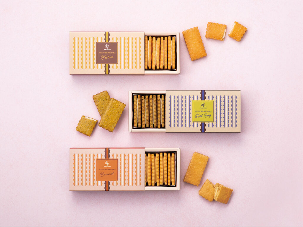 BISCUIT BEURRE SABLÉ　ビスキュイブールサブレ(バターサンドクッキー)　パッケージ