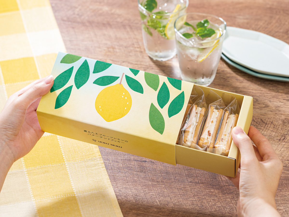 薫る八丈フルーツレモンのバターサンドクッキー　パッケージ